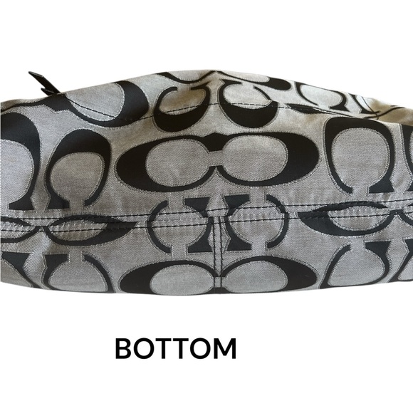 Large Coach Black and Gray & Silver Women's Bag - Picture 6 of 8